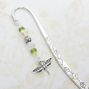 Dragonfly Bookmark, Unique Beaded Bookmarks, Books and Zines, Office Gifts, Teacher Gift