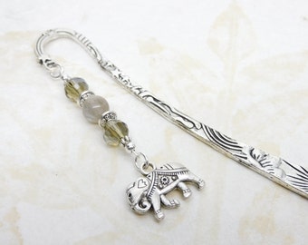 Elephant Bookmark, Beaded Bookmarks, Books and Zines, Office Gifts, Teacher Gift