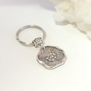 Flower Keychain, Key Ring, Pretty Flower Keychain, Teacher Gift, Flower Keyrings, Key Chain