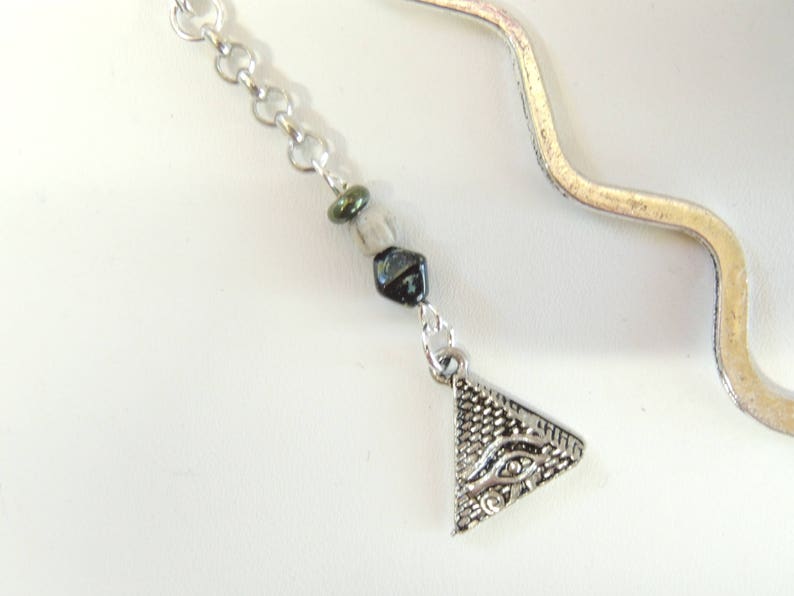 Pyramid Bookmark, Egyptian Bookmark, Beaded Bookmark, Metal Bookmarks ...