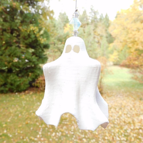 3D Printed Spooky Halloween Ghost, 3D Printed, Spooky Halloween Decoration, Ghost Ornament