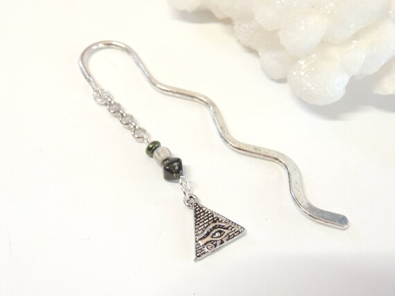 Pyramid Bookmark Egyptian Bookmark Beaded Bookmark Metal | Etsy