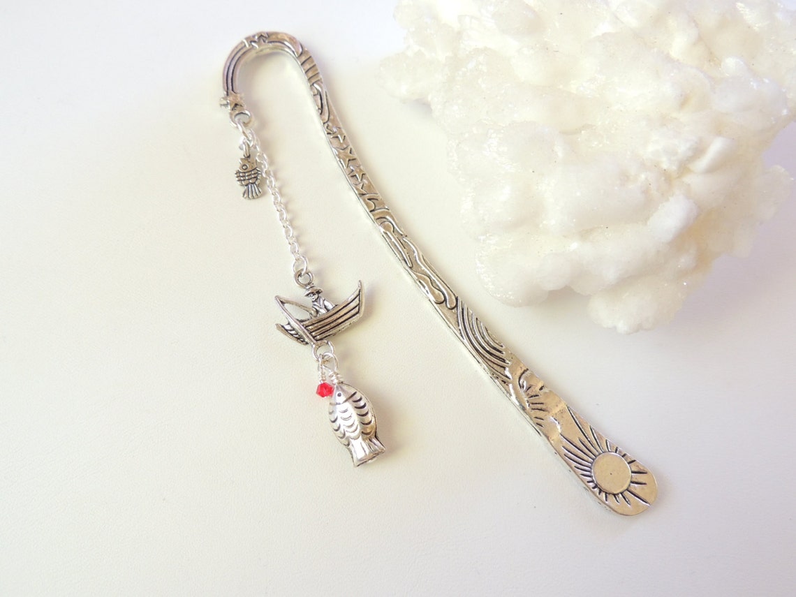 Fisherman Bookmark Dad Gift Father's Day Gift Fish - Etsy