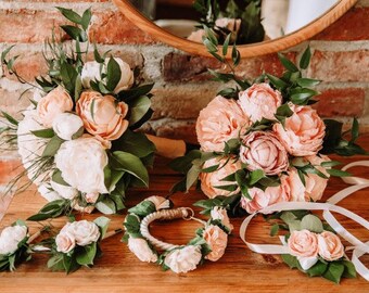 bouquets paper peony roses custom order