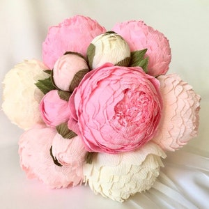 bouquet peonia, ordine personalizzato