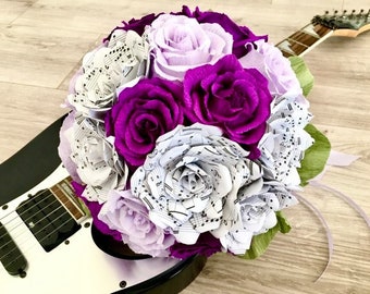 music wedding bouquet sheet music bouquet  bridal paper flower music paper flower bouquet  music sheet bouquet alternative bouquet
