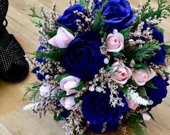 Paper flowers bouquet dried flower bouquet wedding bouquet dried flowers