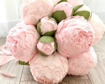 Wedding peony bouquet