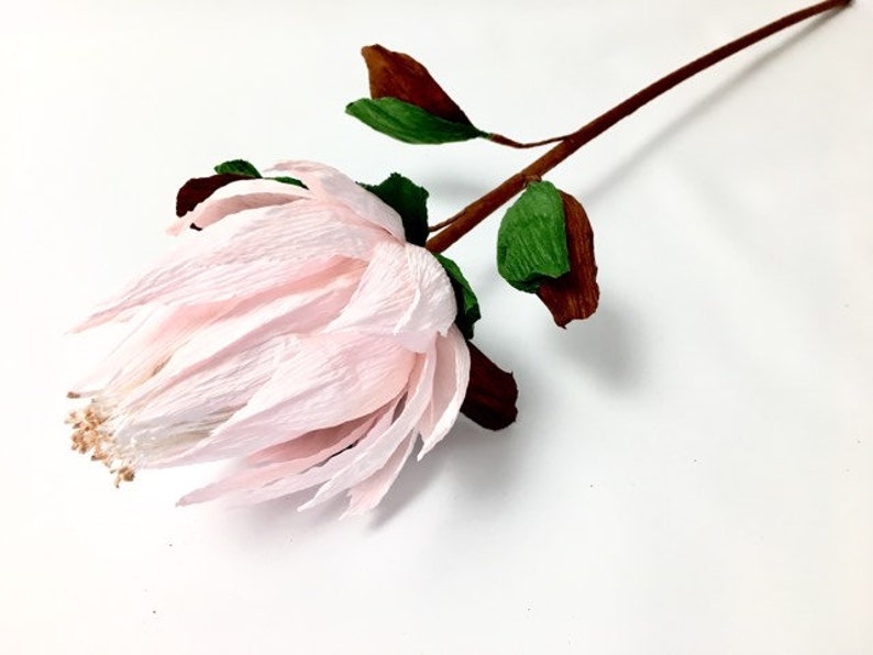 Protea King Crepe Paper Flowers Etsy