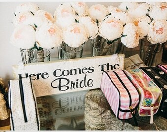 Bridesmaids bouquet peony paper flowers peony