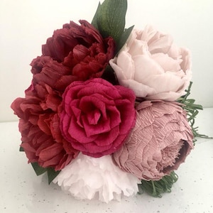 Bouquet da sposa - fiori di carta, blumen