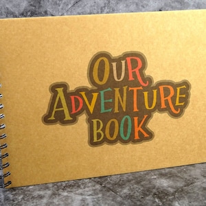 UP Our Adventure Book A4/Quadrato Scrapbook, Album fotografico, Viaggio, Memoria Kraft