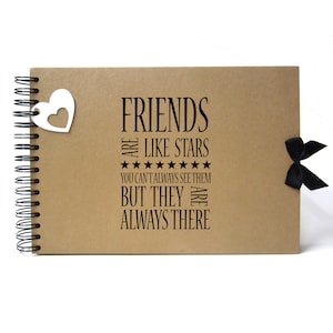 Scrapbook, A4 A5 amis sont comme des étoiles, carte Pages, Album Photo, souvenir, Kraft