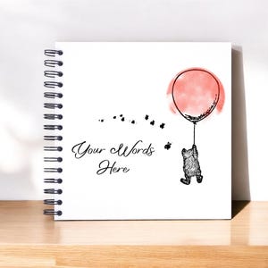 Personalised Winnie Pooh A3/A4/A5/Square Scrapbook, Photo Album, Memory Book, Special Gift, Balloon