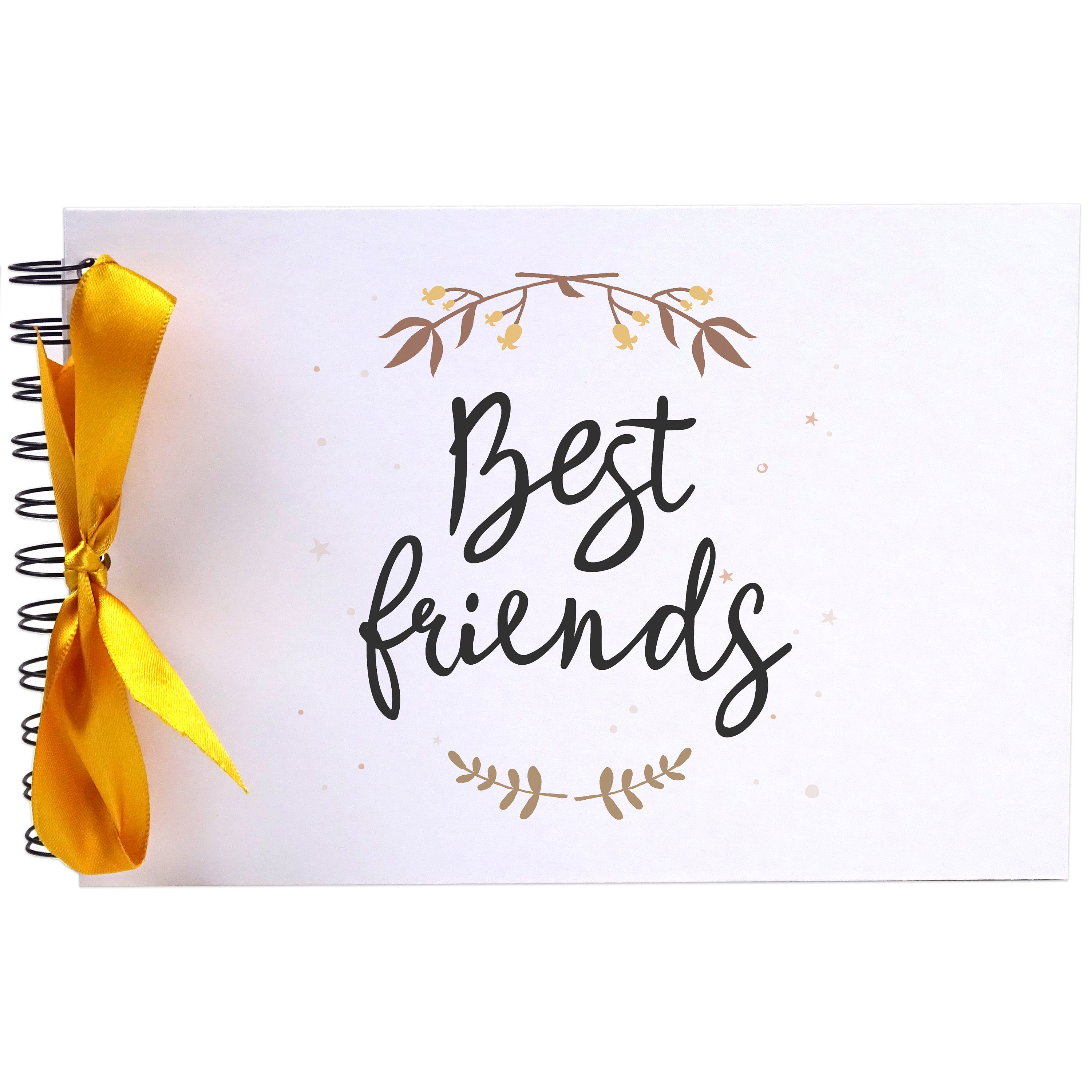 Ribbon Best Friends Photo Album Scrapbook Blank White Etsy UK