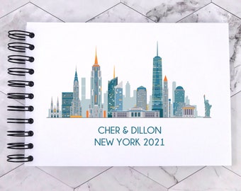 Personalised NEW YORK A3/A4/A5/Square Travel Holiday Scrapbook, Memory, Photo Album
