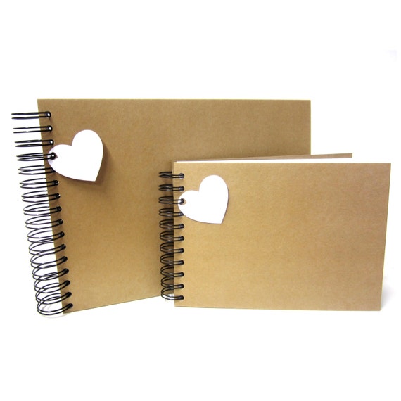 Blank A4/A5 Vintage Kraft Scrapbook, Photo Album, Guest Book