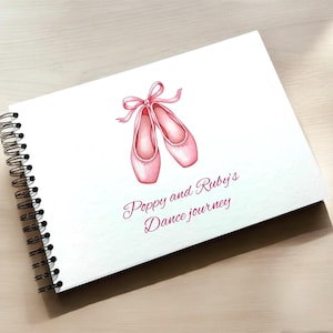 Zapatos de ballet personalizados, tamaño A3/A4/A5/cuadrado, álbum de recortes, recuerdos y fotos.