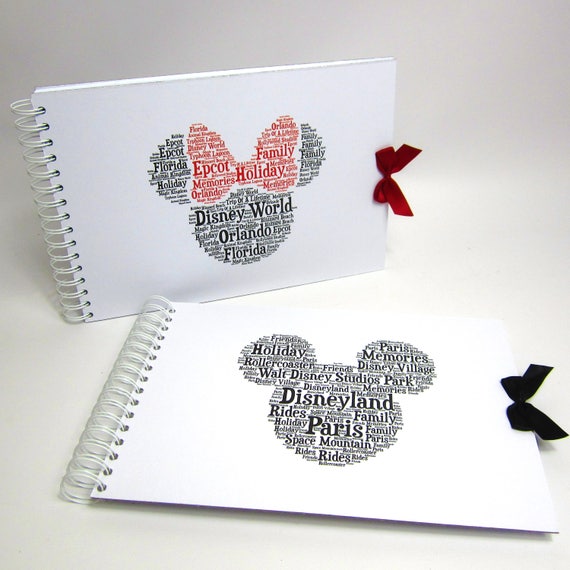 Scrapbook Disney Mickey or Minnie Mouse, Disney Land Disneyworld, Photo  Album A4 