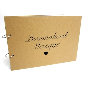 Raccoglitore anello ripieno personalizzato A3/A4/A5, album fotografico, libro degli ospiti