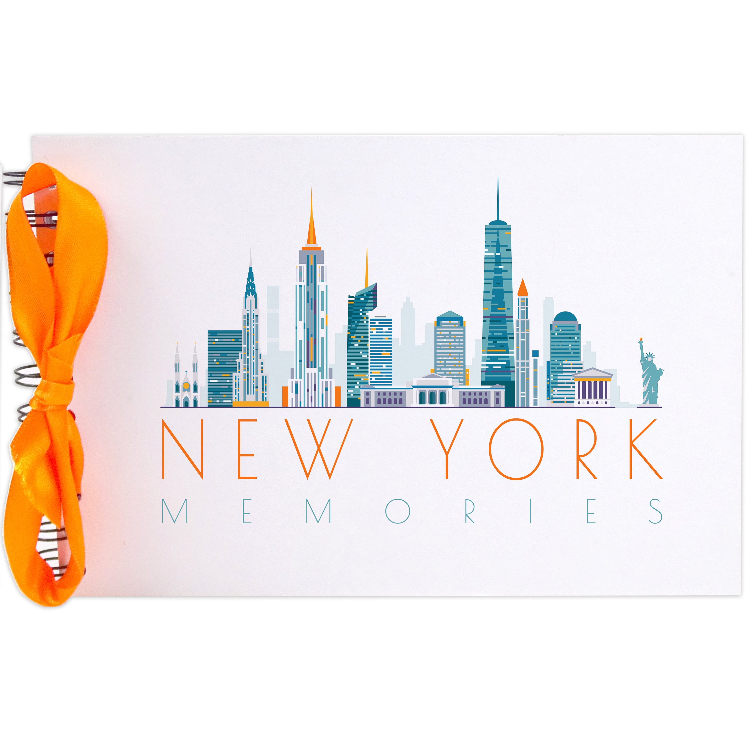 Ribbon New York Memories Photo Album Scrapbook Blank White Etsy UK