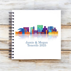 Personalised Tenerife Canary Islands A3/A4/A5/Square Travel Holiday Scrapbook, Memory, Photo Album, Spain