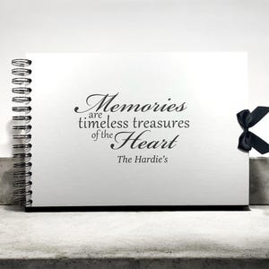 Album fotografico personalizzato bianco A5 A4, ricordi, ricordo