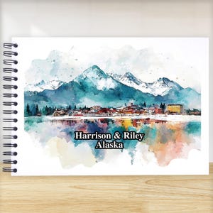 Personalised Alaska A3/A4/A5/Square Travel Holiday Scrapbook, Memory, Photo Album