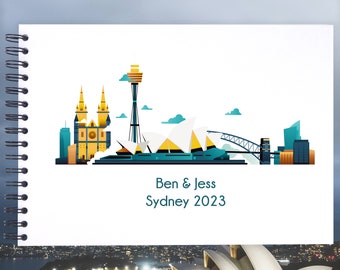 Personalised SYDNEY A3/A4/A5/Square Travel Holiday Scrapbook, Memory, Photo Album