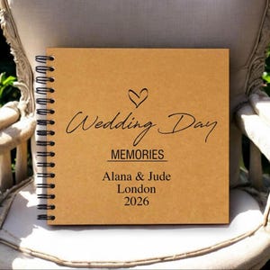 Personalised A5/Square/A4/A3 Our Wedding Day Memories Scrapbook, Photo Album, Journal, Gift