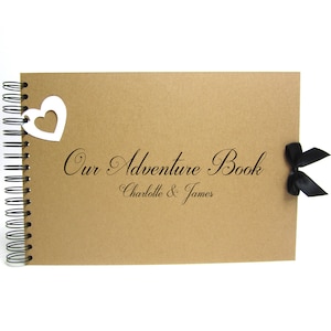 Personalizzato Kraft Scrapbook A5 A4 Il nostro libro avventura, album fotografico, ricordo