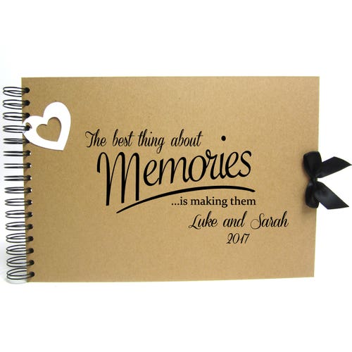 PERSONALISED HOLIDAY  MEMORIES .A5 SIZE PHOTO ALBUM/SCRAPBOOK/MEMORY BOOK 