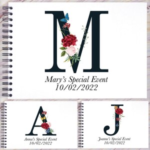 Monogramme décoratif personnalisé, lettre A3/A4/A5, album photo, album photo, cadeau souvenir