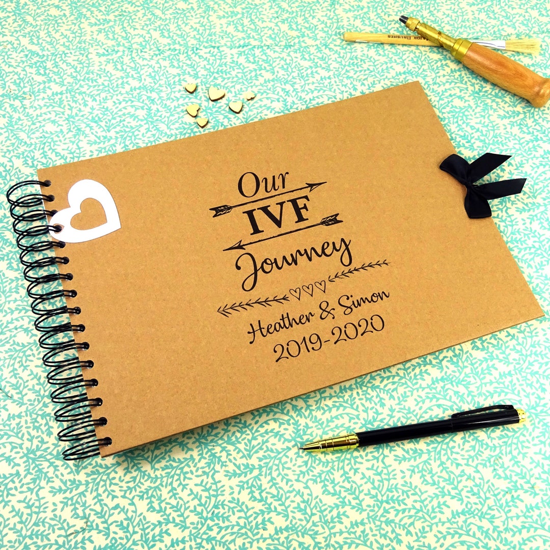Bespoke, Our IVF Journey, Personalised A5 A4 Photo Album, Scrapbook ...