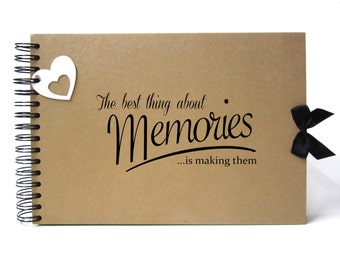 Scrapbook, A5 A4 Best Memories, Card Pages, Photo Album, Keepsake, Landscape