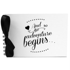 Nastro, così avventura inizia, Foto Album, Scrapbook, White Pages in bianco, A5
