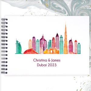 Personalisiertes DUBAI A3/A4/A5/Square Travel Holiday Scrapbook, Memory, Fotoalbum
