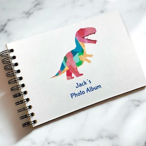 Album fotografico personalizzato per bambini, formato A3/A4/A5/quadrato, per bambini, ricordo, dinosauro