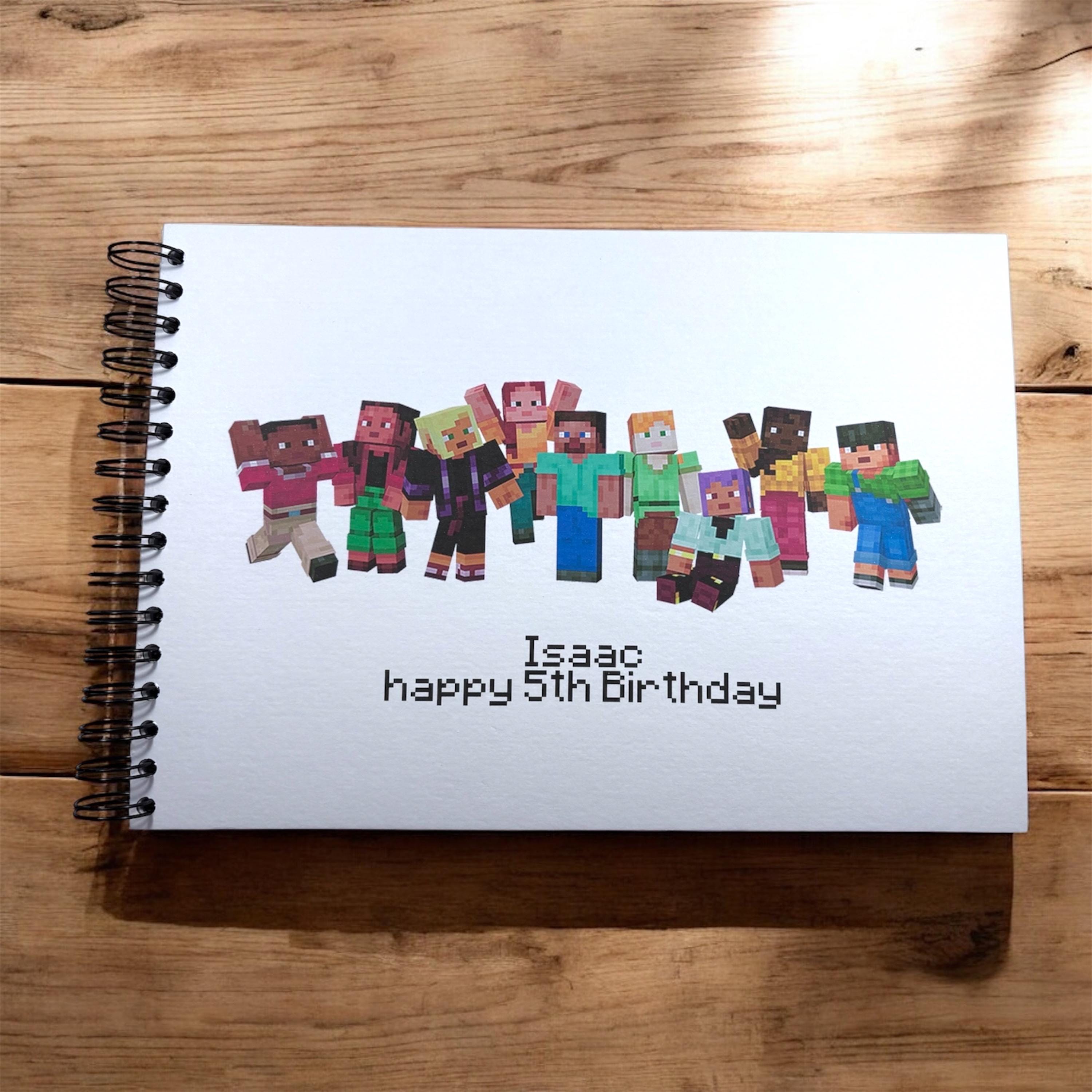 Personalised Minecraft A5/a4/a3/square Scrapbook, Photo Album, Memory Book,  Guest Book, Wedding, Birthday, Celebration, Gaming, Kids - Etsy