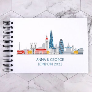 Personalizado LONDRES A3/A4/A5/Square Travel Holiday Scrapbook, Memoria, álbum de fotos