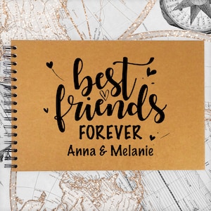 Personalised Best Friends Forever BFF A3/A4/A5/Square Scrapbook, Memory, Photo Album, Guestbook