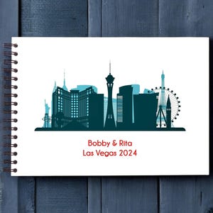 Personalised LAS VEGAS A3/A4/A5/Square Travel Holiday Scrapbook, Memory, Photo Album, USA, Nevada