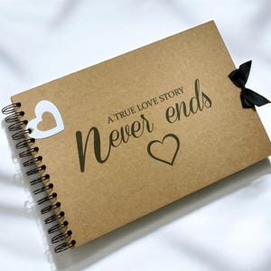 Sammelalbum, A5 A4 True Love Story Never Ends, Querformat, Kartenseiten, Fotoalbum, Andenken