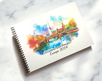 Gepersonaliseerde Berlijnse verf A3/A4/A5/Square Reisvakantie plakboek, geheugen, fotoalbum, Duitsland, Europa