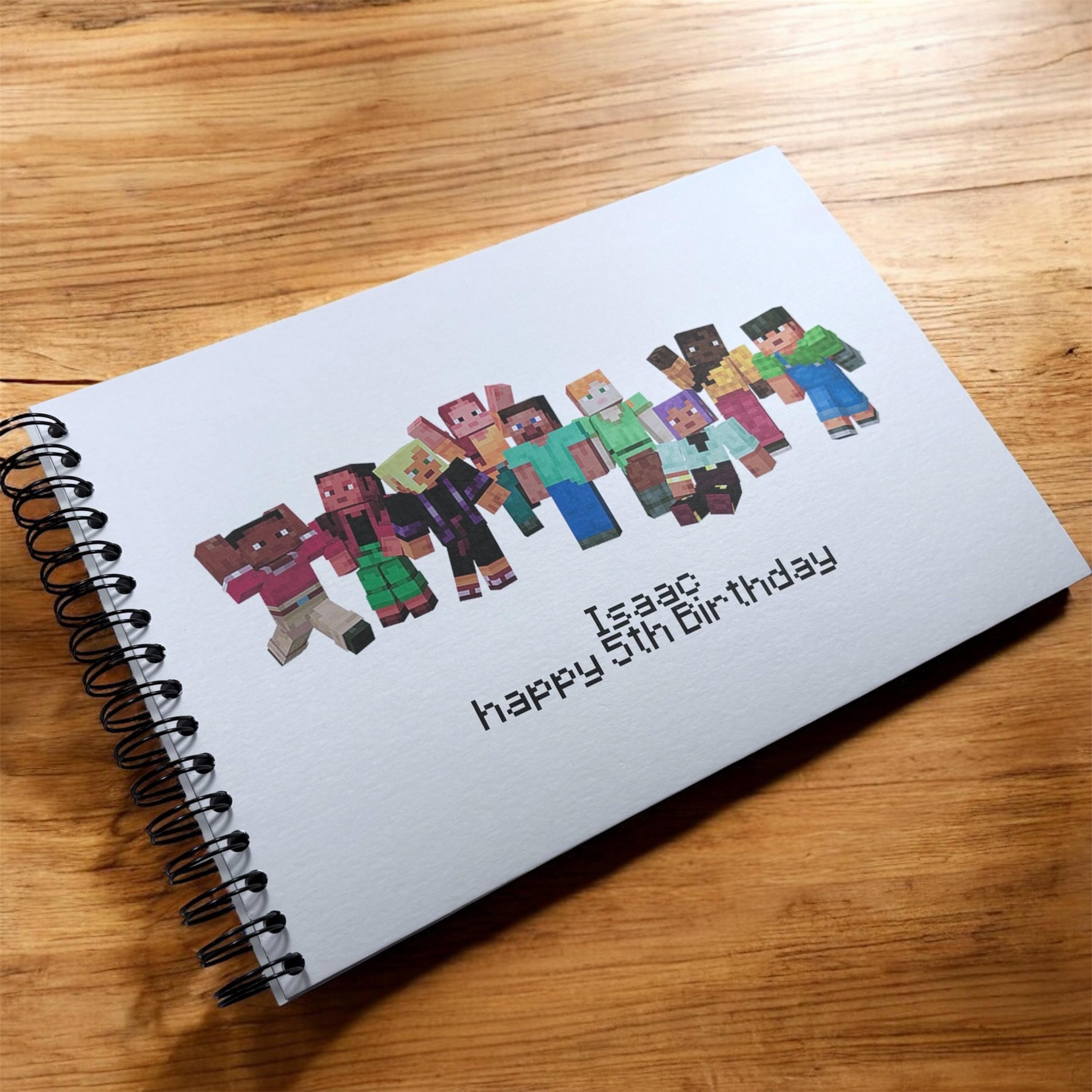 Personalised Minecraft A5/a4/a3/square Scrapbook, Photo Album, Memory Book,  Guest Book, Wedding, Birthday, Celebration, Gaming, Kids - Etsy