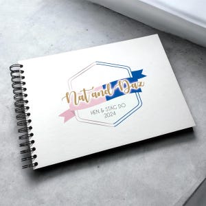 Álbum de recortes, álbum de fotos, libro de visitas y libro de recuerdos personalizado de STEN DO Joint para despedida de soltera/soltero (tamaño A3/A4/A5)