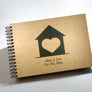 Album fotografico personalizzato A3/A4/A5 per il nostro primo album di ritagli di casa, regalo di memoria, design di biglietti per libro degli ospiti
