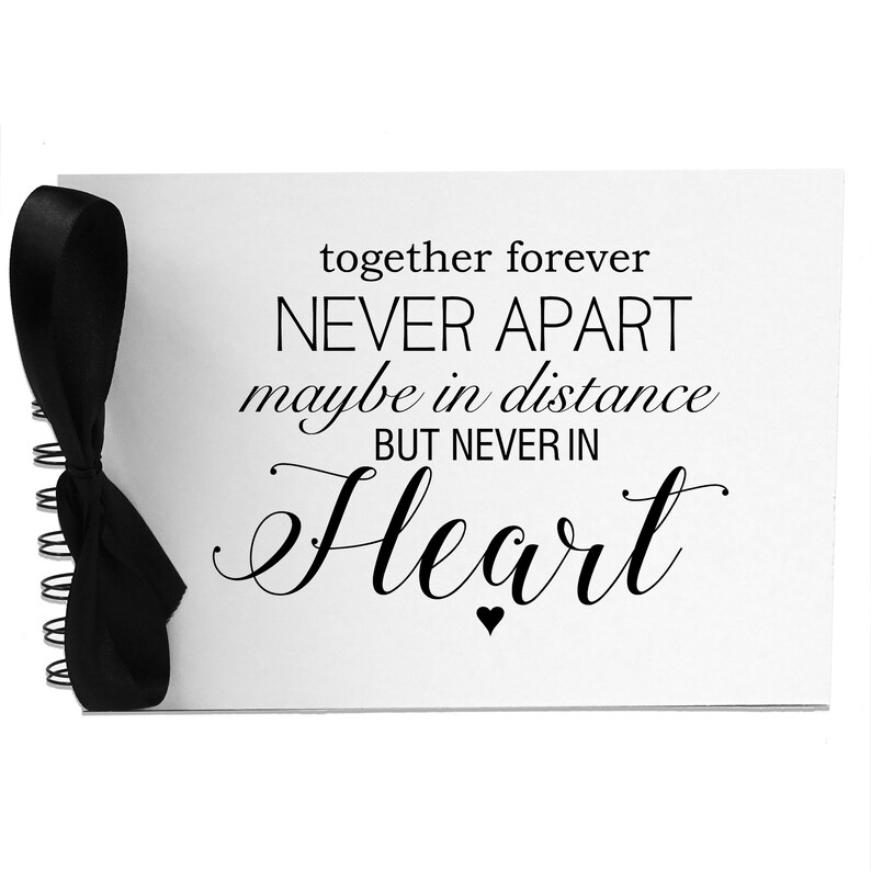 Ribbon, Together Forever Apart, Photo Album, Scrapbook, Blank White