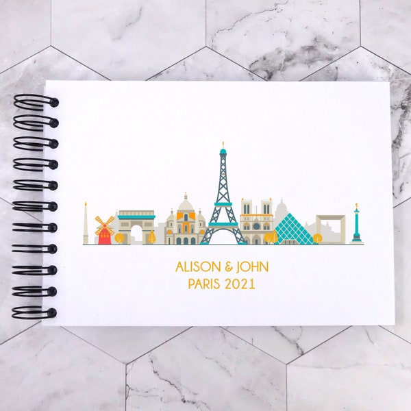 Personnalisé PARIS A3/A4/A5/Square Travel Holiday Scrapbook, Memory, Photo Album