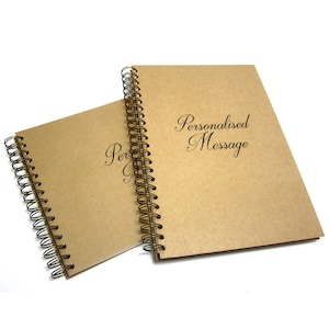 Personalised Sketchbook, A3,A4,A5, Portrait/Landscape, Acid Free Cartridge Paper, 170GSM, Bronze Bind image 1